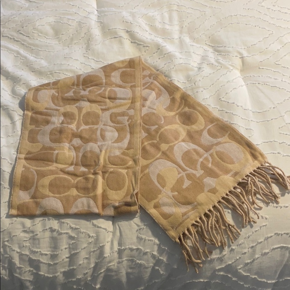 COACH Camel Scarf